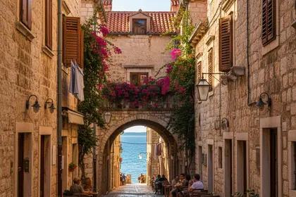 Zadar-Altstadt Tordurchgang in der Altstadt von Zadar